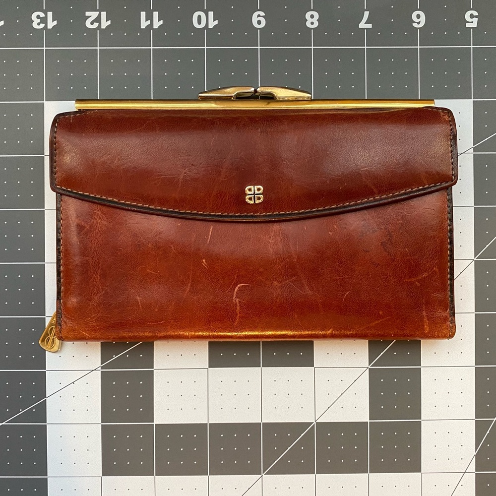 Bosca Hand Stained Leather Wallet
